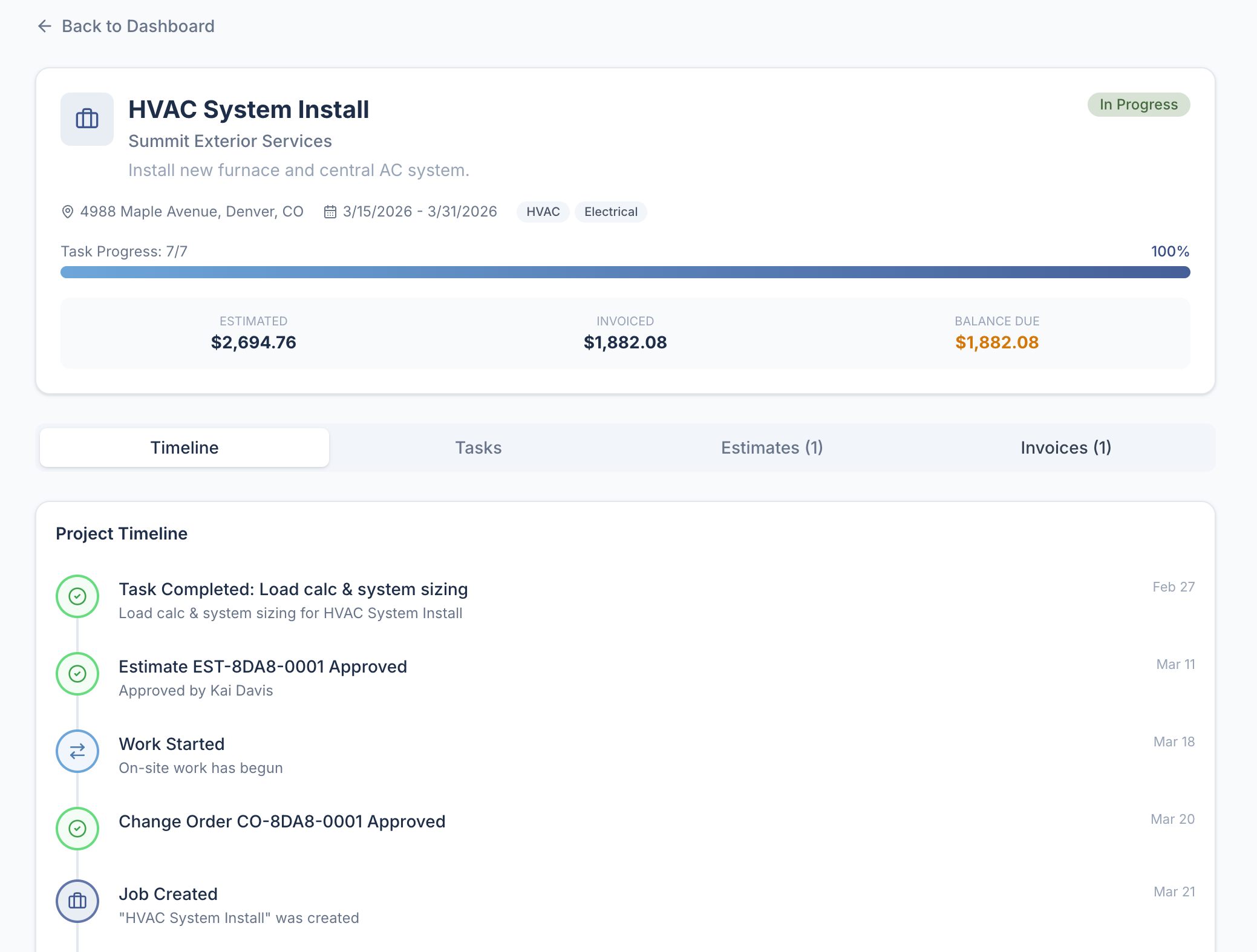 Real-Time Job Visibility